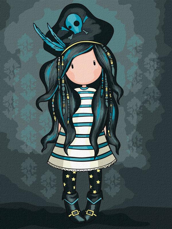 ZESTAW DO MALOWANIA PO NUMERACH KIDS BLACK PEARL SANTORO GORJUSS COLLECTION 30X40CM