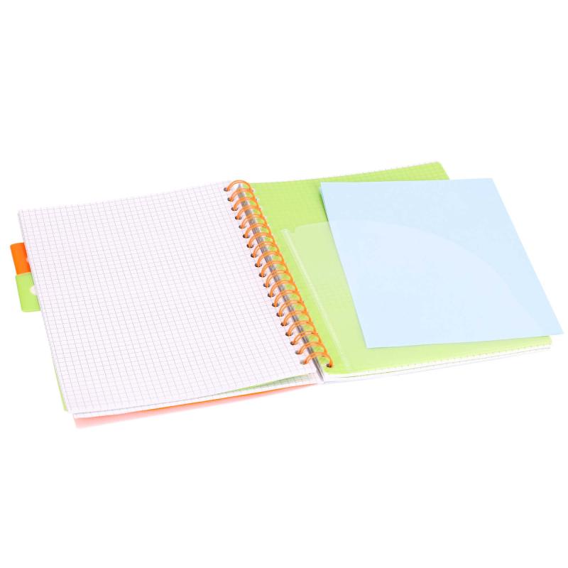 KOŁOZESZYT B5/100# NEON GRANATOWY 80G STRIGO