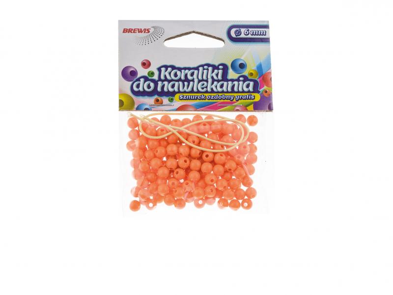 KORALIKI DO NAWLEKANIA 6MM ZŁOTE BREWIS