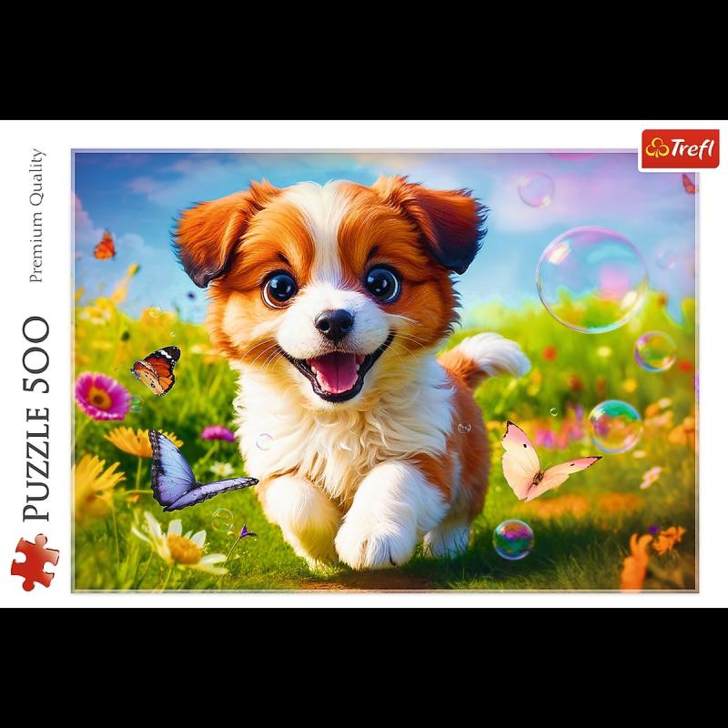 PUZZLE 500 TREFL WESOŁY PIESEK