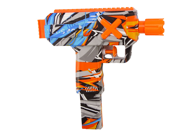 PISTOLET MAŁY NA WODĘ GRAFITTI NIEBIESKI POMARAŃCZOWY