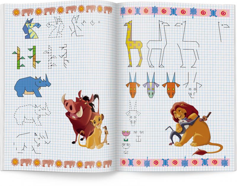 KSIĄŻECZKA DISNEY UCZY MIX. RYSUJEMY PO KRATKACH
