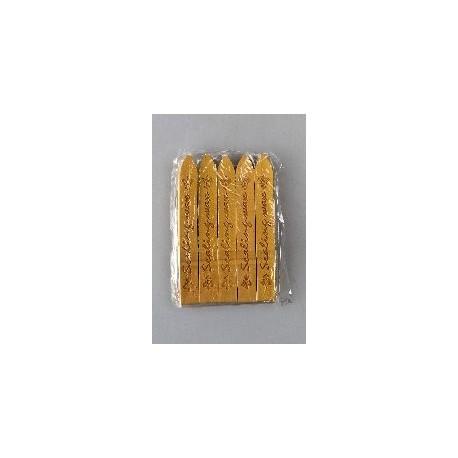 LAK DO PIECZĘTOWANIA Z KNOTEM ZŁOTY5SZT 9X1,2CM