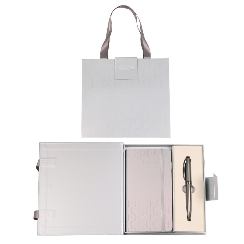 ZESTAW DŁUGOPIS + NOTES W ETUI SYMPHONY PREMIUM GRAFIT
