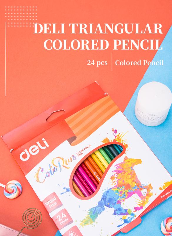 KREDKI 24 OŁÓWKOWE BEZDRZEWNE COLORUN DELI