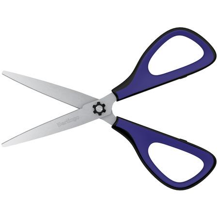 NOŻYCZKI 20,2CM BERLINGO EASYCUT 400 SOFT GRIP 3D NIEBIESKIE