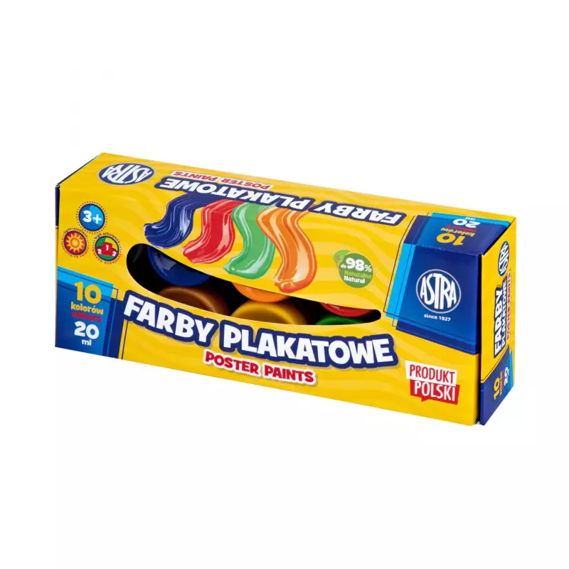 FARBY PLAKATOWE 10/20ML ASTRA STANDARD BOX