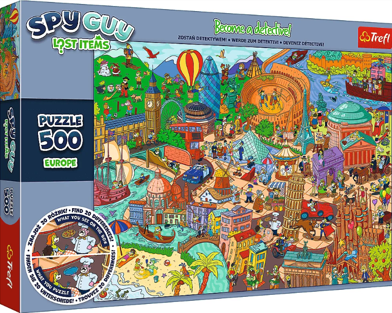 PUZZLE 500 TREFL SPY GUY LOST ITEMS EUROPE