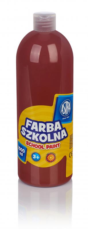 FARBA SZKOLNA ASTRA 1000ML BRĄZOWA