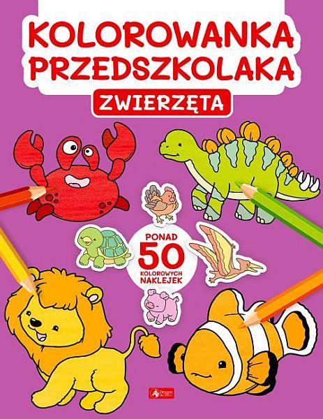 KSIĄŻECZKA KOLOROWANKA PRZEDSZKOLAKA.ZWIERZĘTA