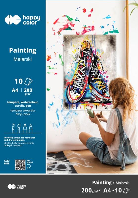 BLOK MALARSKI MŁODY ARTYSTA A4/10, 200G Happy Color