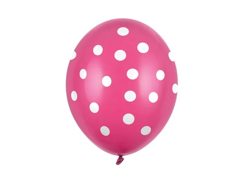 BALONY KROPKI P.HOT PINK 30CM