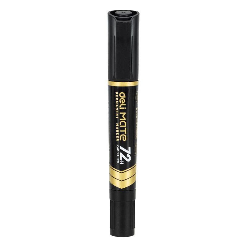MARKER PERMANENTNY DWUSTRONNY CZARNY 1,5MM 2-6MM DELI