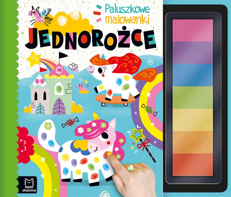 KSIĄŻECZKA PALUSZKOWE MALOWANKI JEDNOROŻCE