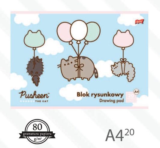 BLOK RYSUNKOWY A4/20 PUSHEEN