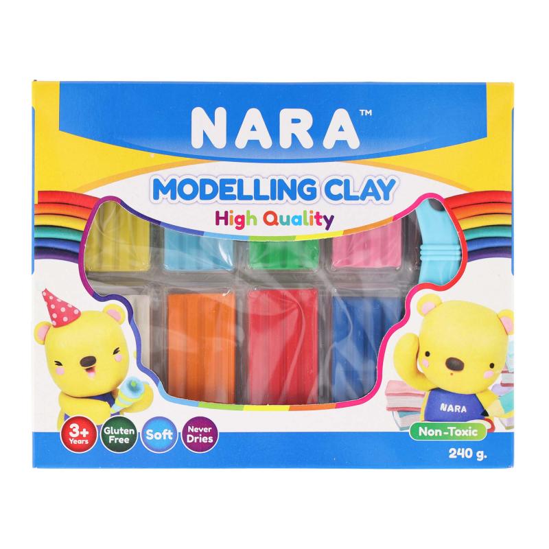 PLASTELINA 10 KOSTEK + NOŻYK NARA