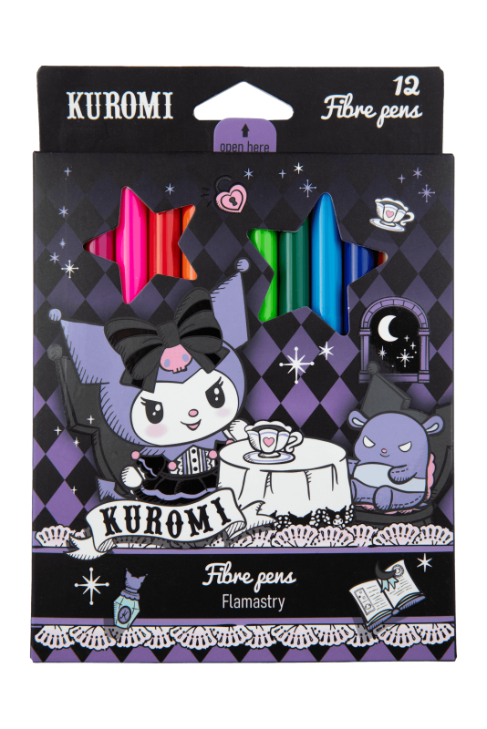 FLAMASTRY 12 KOLORÓW KUROMI