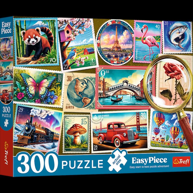 PUZZLE 300 TREFL ZNACZKI POCZTOWE