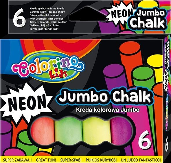 KREDA COLORINO KOLOR 6 SZT. NEON JUMBO