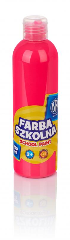 FARBA SZKOLNA ASTRA 250ML FLUORESCENCYJNA RÓŻOWA