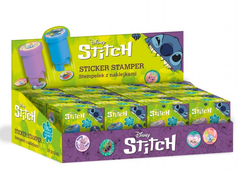 STEMPEL Z NAKLEJKAMI - MIX 2 WZORÓW, DISNEY STICH