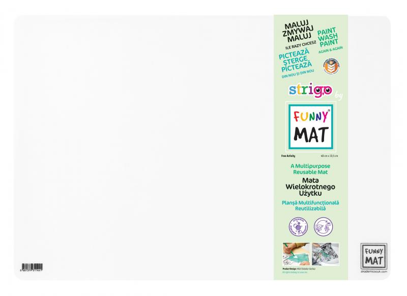 MATA FUNNY TRANSPARENTNA BEZ WZORU 48x33,5CM STRIGO