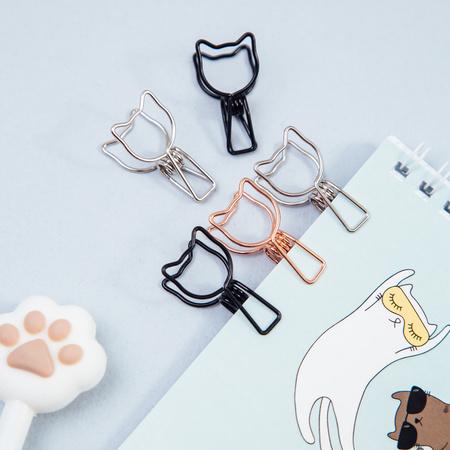 KLIPY DO PAPIERU 33MM CUTE CATS A/6 MESHU