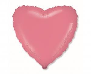 BALON FOLIOWY 18 FX SERCE PASTEL CZERWONY