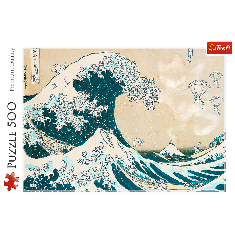 PUZZLE 500 TREFL WIELKA KOCIA FALA