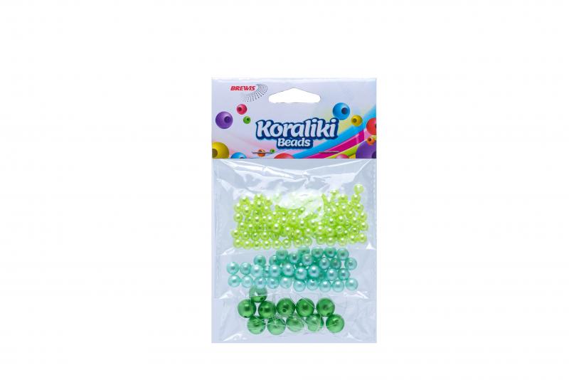 KORALE ZESTAW 3 KOLORÓW 36G KZ5 ZIELONE
