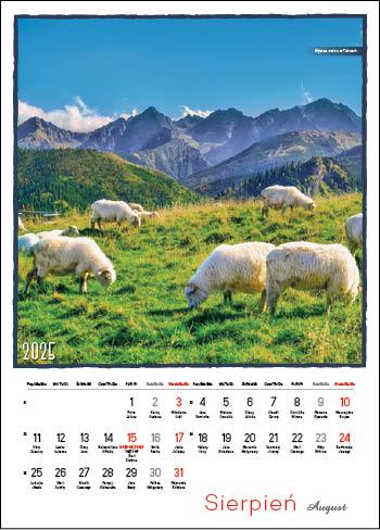 KALENDARZ WIELOPLANSZOWY TATRY JOTAN STANDARD