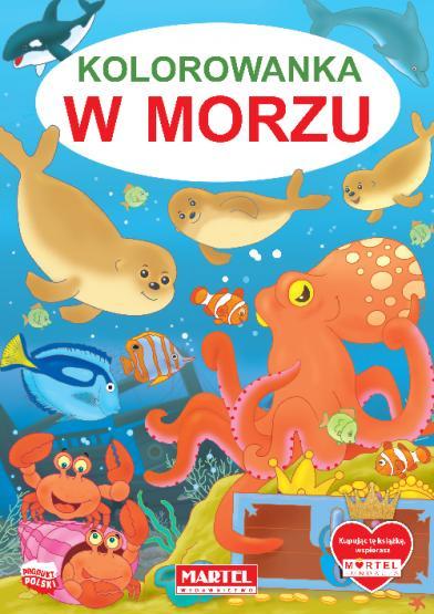 KSIĄŻECZKA KOLOROWANKA W MORZU
