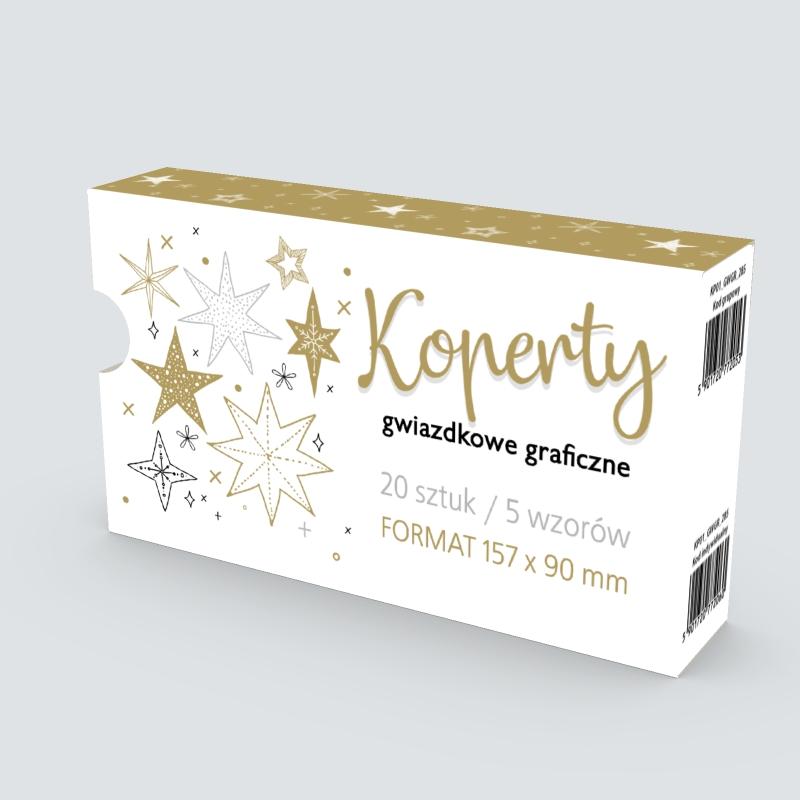 KOPERTY NA PIENIĄDZE 157X90 A20 GWIAZDKA #ŚWIĘTA