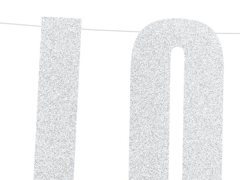 BANER LOVE KOL.SREBRNY BROKAT