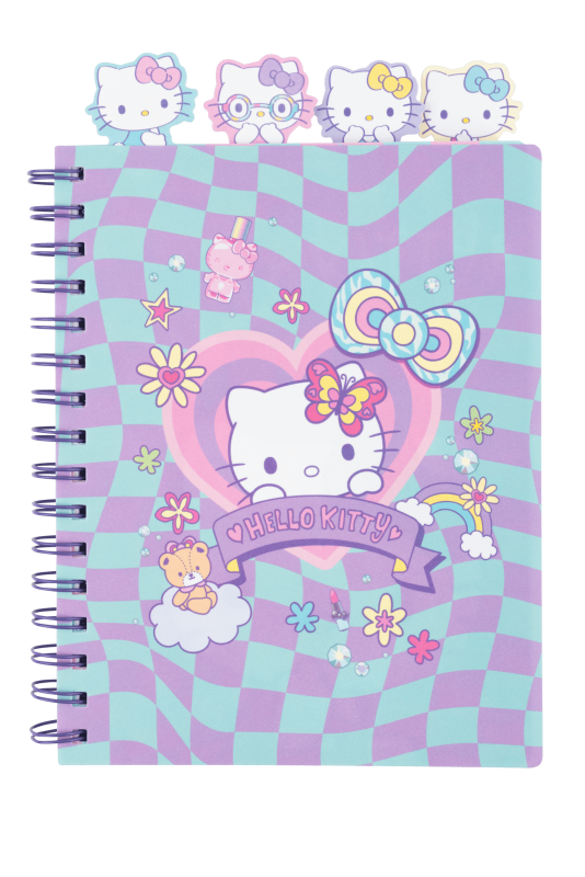 KOŁOBRULION A5 /100# HELLO KITTY - K/Z GŁÓWKAMI WZÓR 2 - PINK