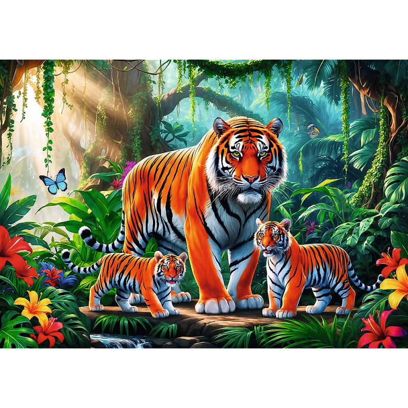 PUZZLE 200 TYGRYSIE ZWYCZAJE