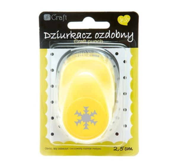 DZIURKACZ OZDOBNY 2,5CM ŚNIEŻYNKA 2