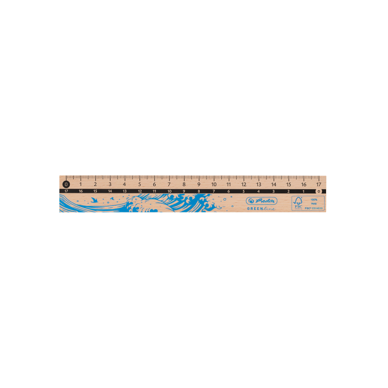 LINIJKA DREWNIANA 17CM GREENLINE FSC RM