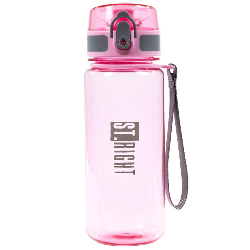 BIDON 500ML STRIGHT PINK GREY