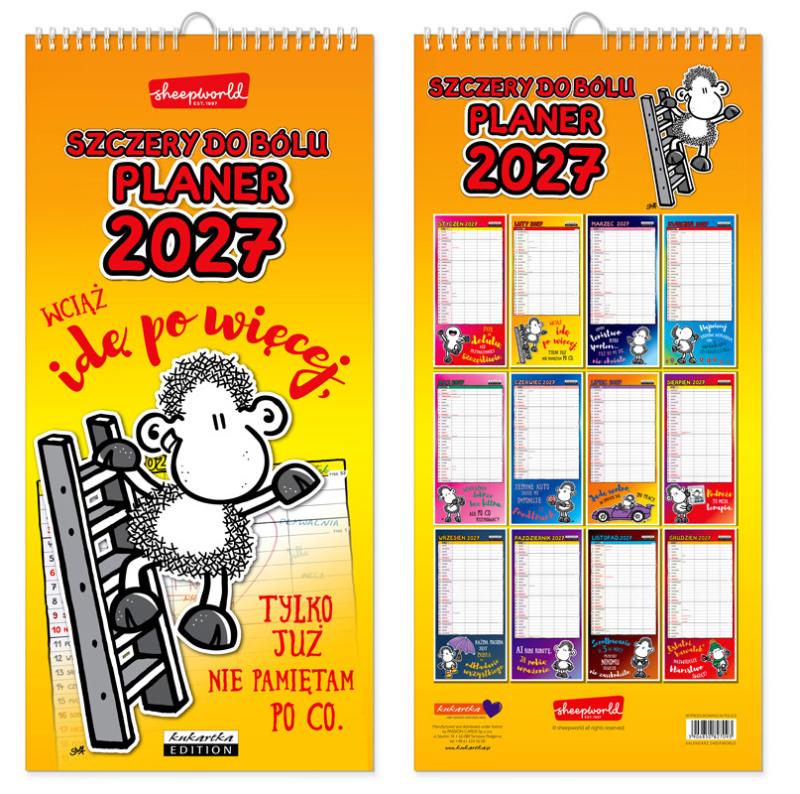 KALENDARZ PLANER SHEEPWORLD SZCZERY