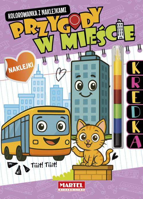 KSIĄŻECZKA MODUŁOWA KREDKA.PRZYGODY W MIEŚCIE Z NAKLEJKAMI