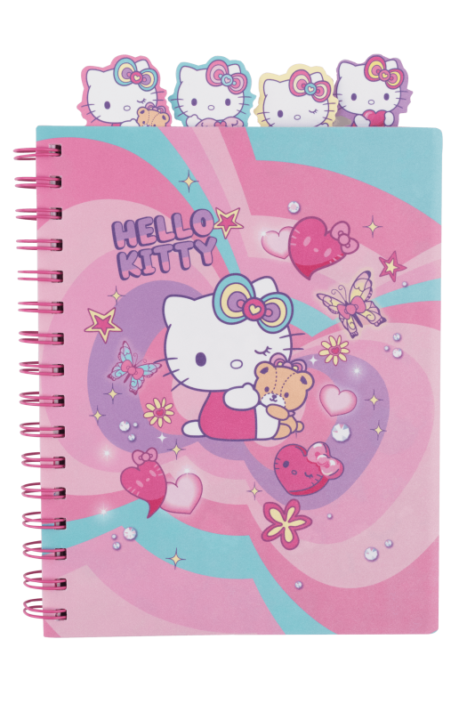 KOŁOBRULION A5 /100# HELLO KITTY - K/Z GŁÓWKAMI WZÓR 1 - PINK