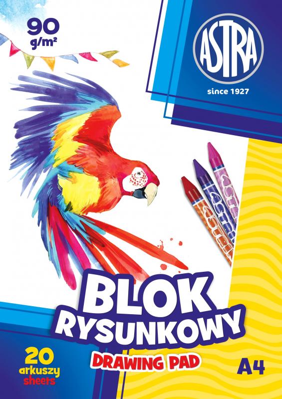 BLOK RYSUNKOWY A4 90G ASTRA