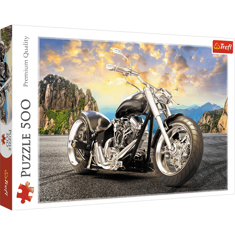 PUZZLE 500 TREFL CZARNY MOTOCYKL