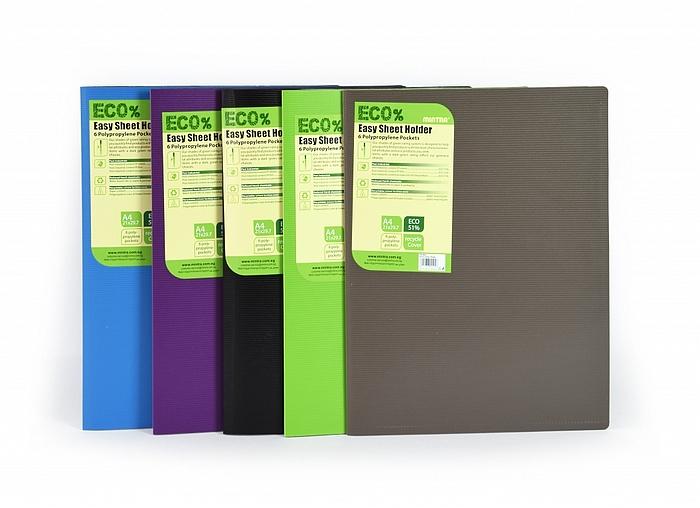 TECZKA OFERTOWA ECO% EASY SHEET HOLDER, format A4, BRĄZOWA