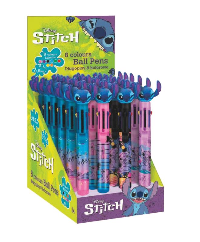 DŁUGOPIS ŻELOWY / MULTIFUNKCYJNY / 8 KOLORÓW STICH BLACK