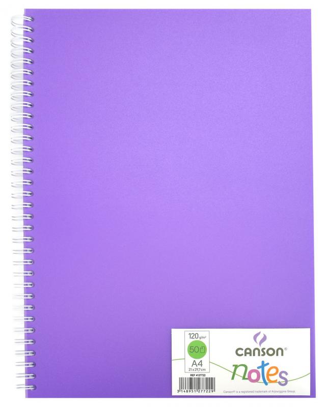 NOTES A4 PP CANSON 120G FIOLET