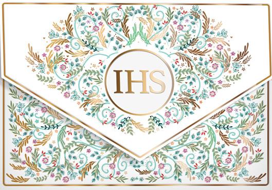 KARNET A5 HENRY KOMUNIA KOPERTA PATTERN IHS