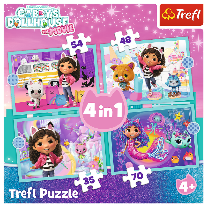 PUZZLE 4W1 TREFL GABBYS GREAT ADVENTURE