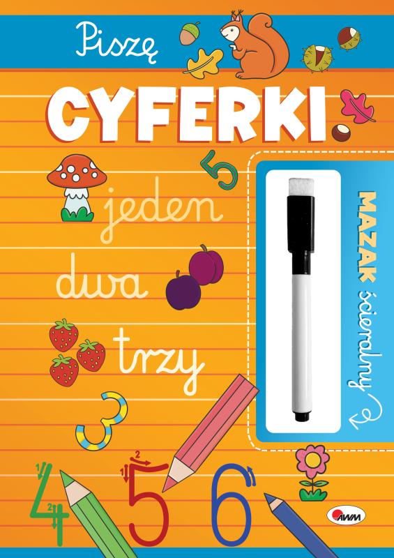 KSIĄŻECZKA MAZAK ŚCIERALNY PISZĘ CYFERKI